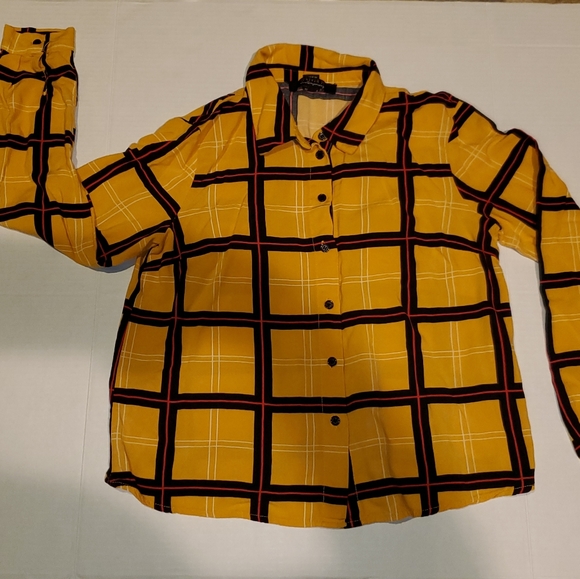 Forever 21 button down plaid shirt - Picture 1 of 5